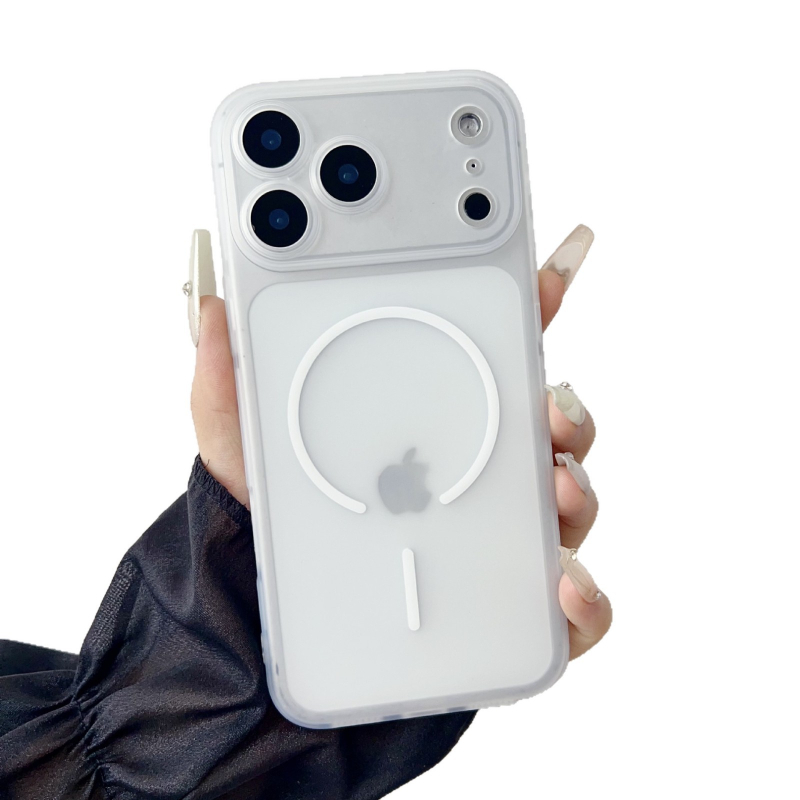Magnetska mat završna futrola za iPhone 15–17, tanko, otporno na padove, unisex