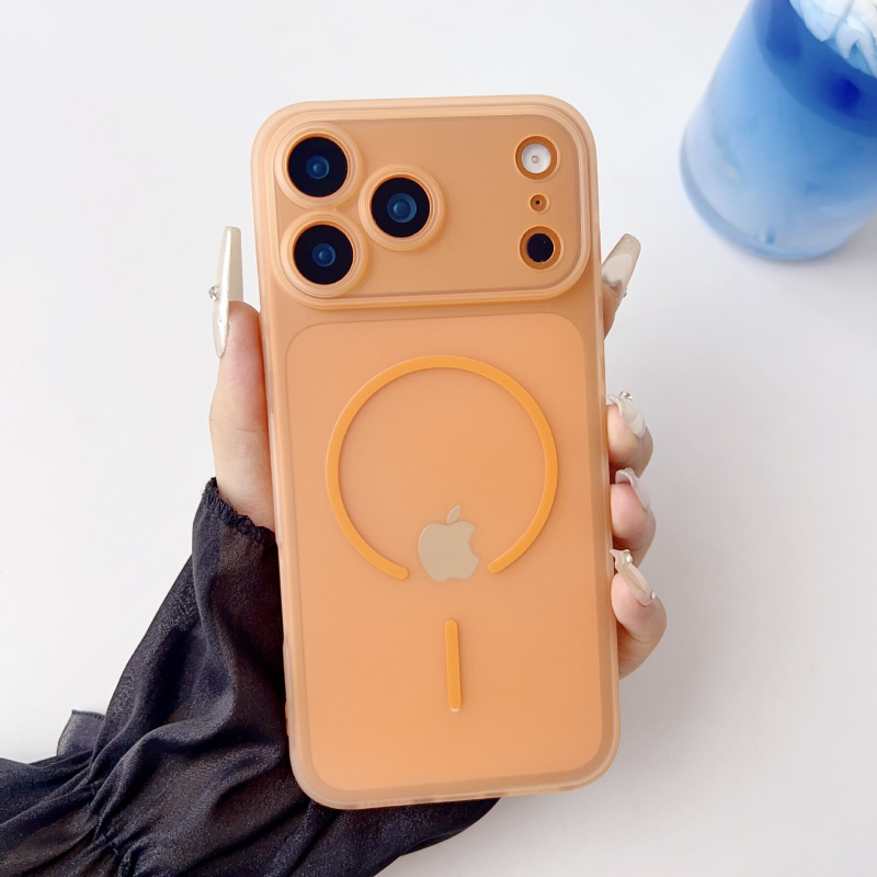 Magnetska mat završna futrola za iPhone 15–17, tanko, otporno na padove, unisex