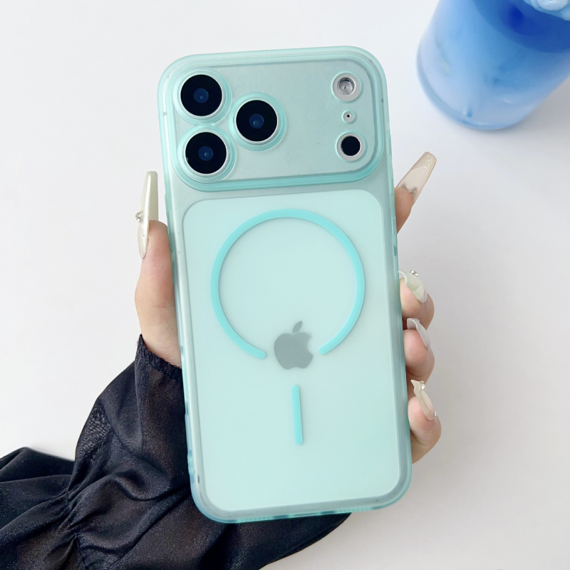 Magnetska mat završna futrola za iPhone 15–17, tanko, otporno na padove, unisex