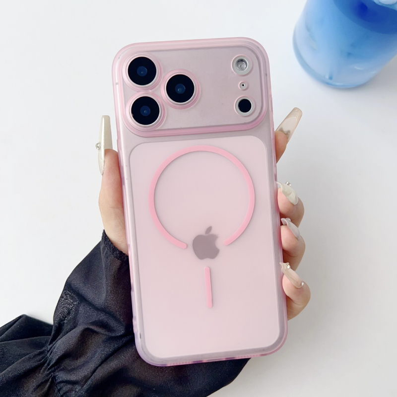 Magnetska mat završna futrola za iPhone 15–17, tanko, otporno na padove, unisex