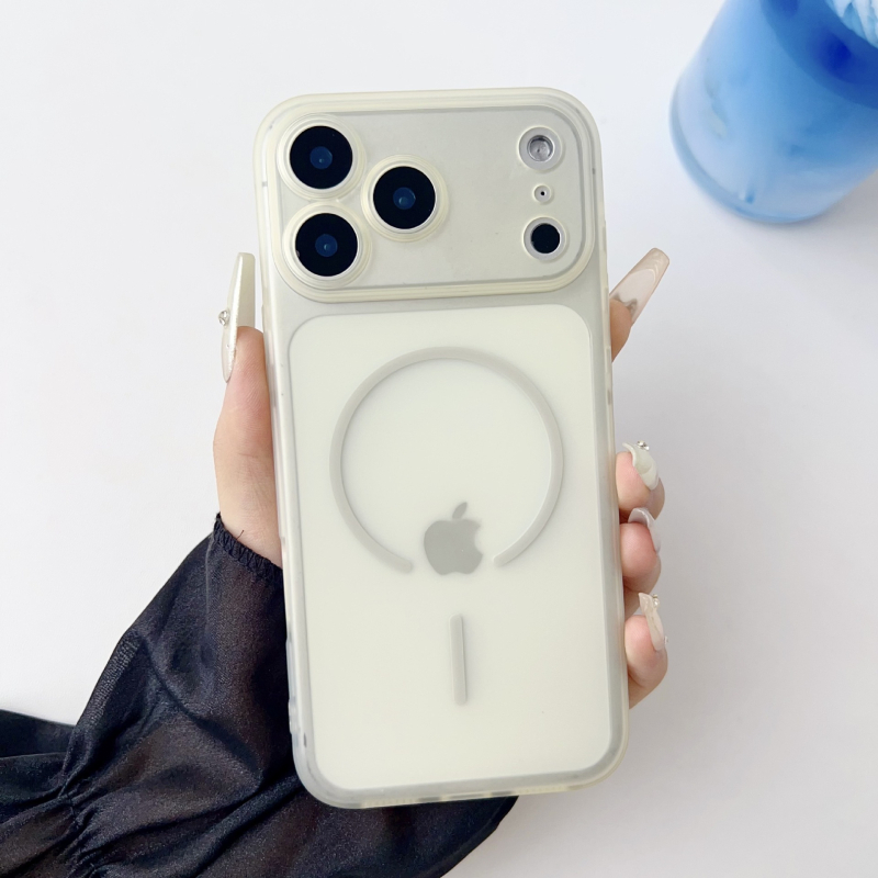 Magnetska mat završna futrola za iPhone 15–17, tanko, otporno na padove, unisex
