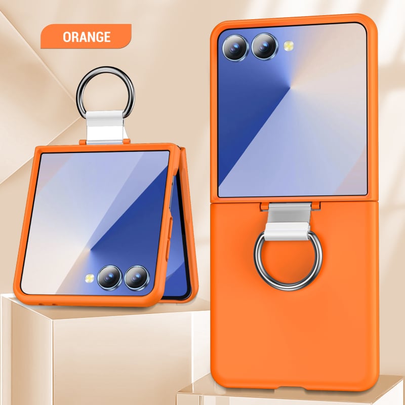 Samsung кейс за гръб със сгъваем пръстен, PC+PVC+метален пръстен, машинна обработка, удароустойчив