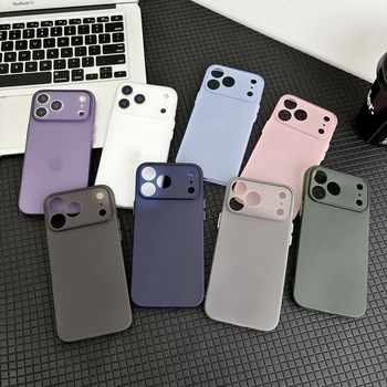 Izuzetno tanak mat TPU kućište za iPhone 11/12/14/15/16/17 Pro Max, poluprozirno, zaštita od padova, otisci prstiju
