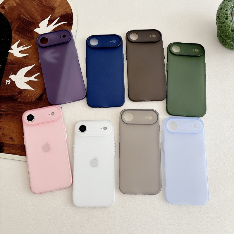 Izuzetno tanak mat TPU kućište za iPhone 11/12/14/15/16/17 Pro Max, poluprozirno, zaštita od padova, otisci prstiju