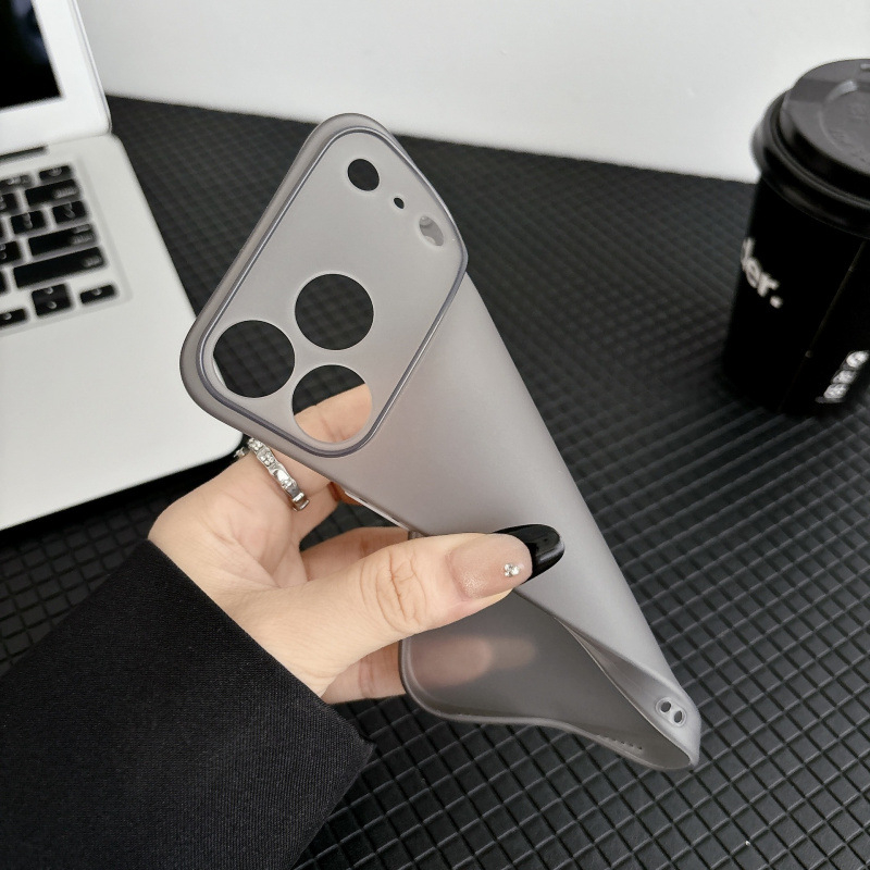 Izuzetno tanak mat TPU kućište za iPhone 11/12/14/15/16/17 Pro Max, poluprozirno, zaštita od padova, otisci prstiju