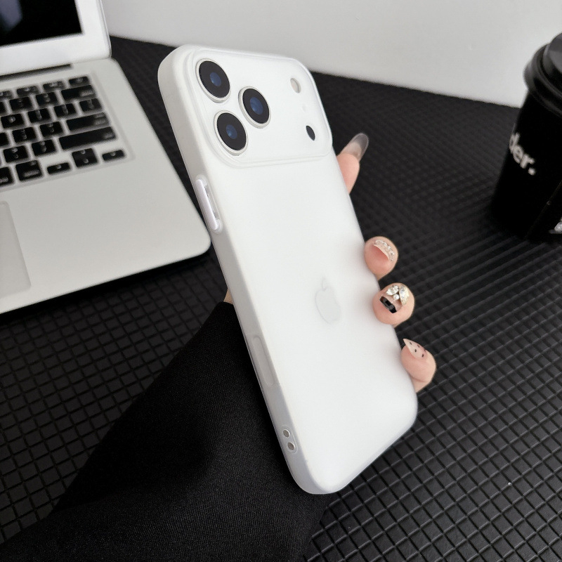 Izuzetno tanak mat TPU kućište za iPhone 11/12/14/15/16/17 Pro Max, poluprozirno, zaštita od padova, otisci prstiju