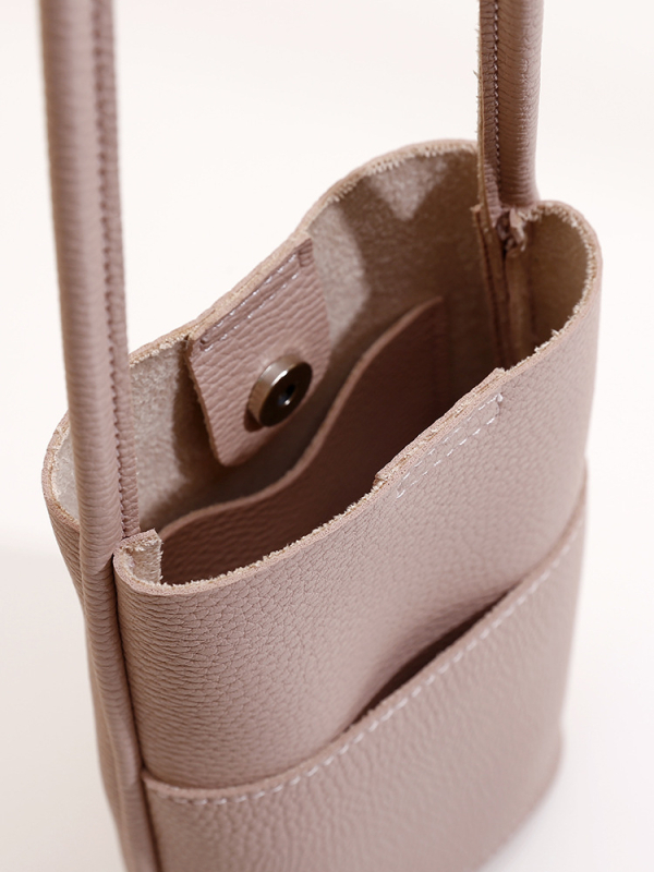 Torba za mobitel s crossbody remenom od PU kože, magnetsko zatvaranje, uspravan četverokutni oblik, gradski minimalistički stil, LSHMao