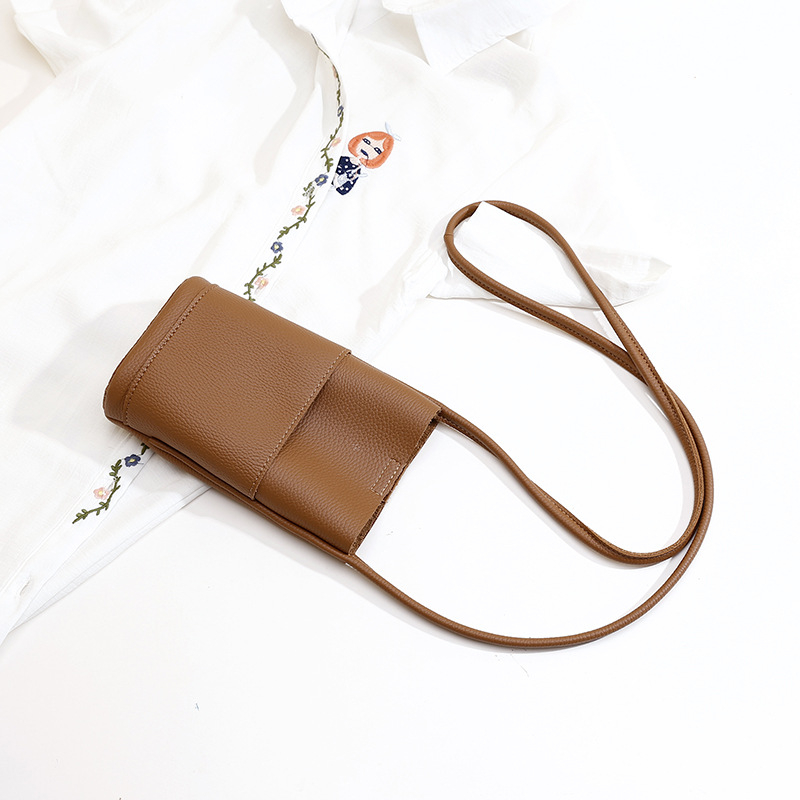 Torba za mobitel s crossbody remenom od PU kože, magnetsko zatvaranje, uspravan četverokutni oblik, gradski minimalistički stil, LSHMao