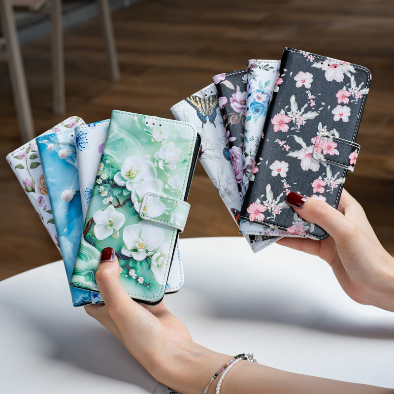 HONOR X8C flip vāciņš no imitētās ādas, rokdarbi, karikatūru stil, triecienizturīgs, pret kritienu, atbalsta pielāgošanu