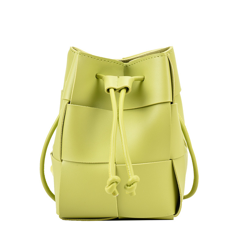 Ženska PU bucket bag, gradski stil, bez podstave, jedna naramenica, džep za telefon