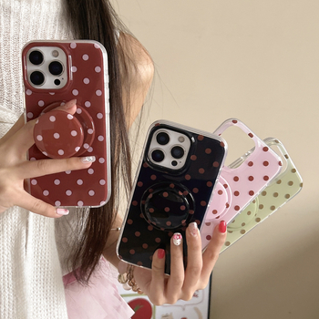 Carcasă pentru iPhone 14 Pro Max cu suport magnetic, TPU + acrilic, IMD dublu, protecție anti-cădere, aderență magnetică puternică