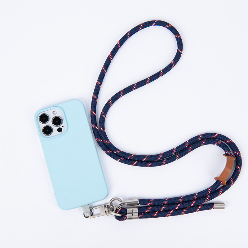 Privjesak za mobitel, pleteni poliester, crossbody dizajn, podesiva duljina, metalna kopča, mogućnost ispisa logotipa