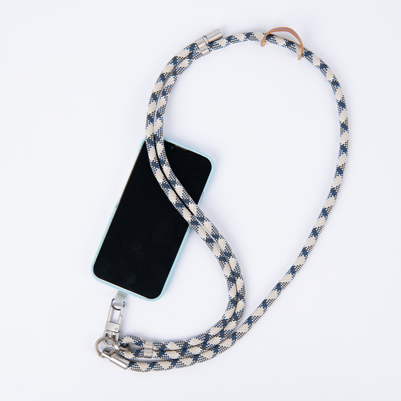 Privjesak za mobitel, pleteni poliester, crossbody dizajn, podesiva duljina, metalna kopča, mogućnost ispisa logotipa