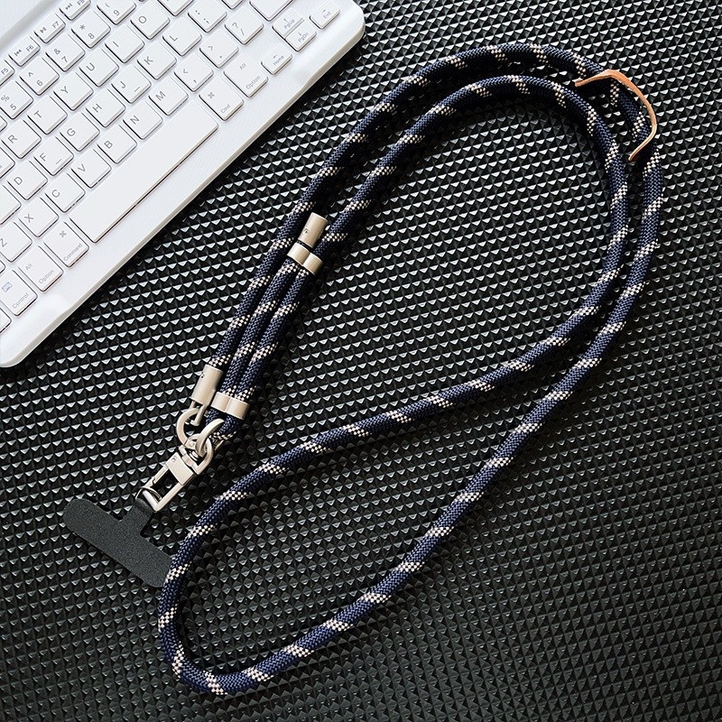 Privjesak za mobitel, pleteni poliester, crossbody dizajn, podesiva duljina, metalna kopča, mogućnost ispisa logotipa