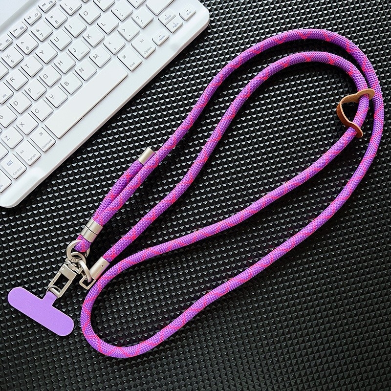 Privjesak za mobitel, pleteni poliester, crossbody dizajn, podesiva duljina, metalna kopča, mogućnost ispisa logotipa
