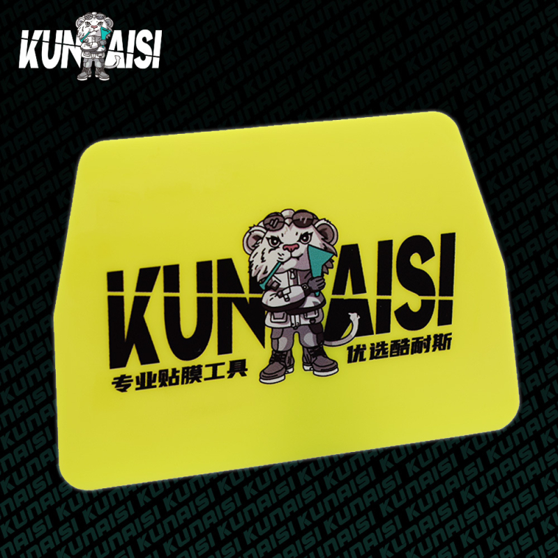 KUNAISI műanyag autóbevonat fólia kaparóeszköz puha flanel párnával, testreszabható karosszéria-fólia eszköz