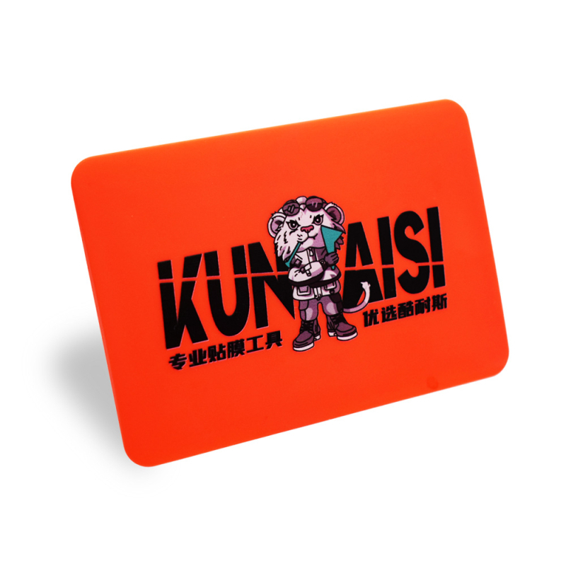 KUNAISI műanyag autóbevonat fólia kaparóeszköz puha flanel párnával, testreszabható karosszéria-fólia eszköz