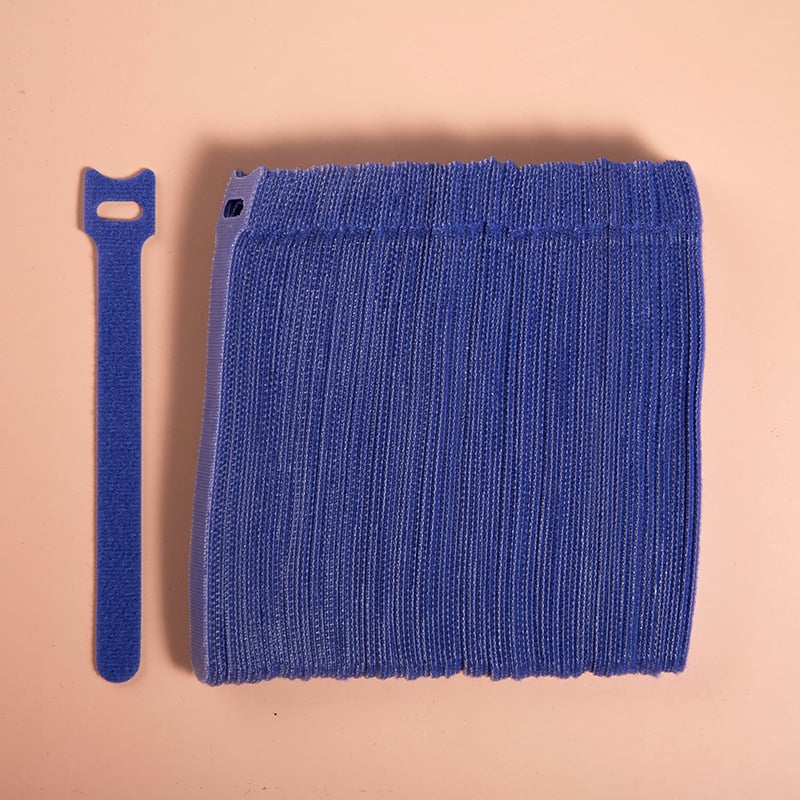 Velcro кабелни ленти, 50 бр, самозалепващи, нейлон-полиестер 50/50, за кабели за данни и компютърни кабели, организатор за кабели