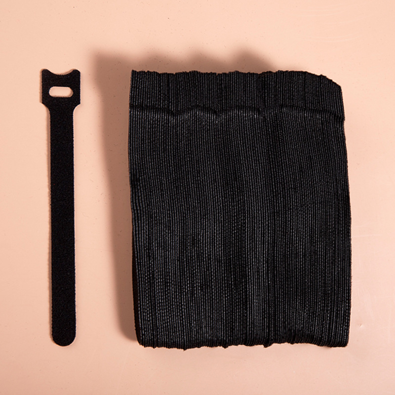 Velcro кабелни ленти, 50 бр, самозалепващи, нейлон-полиестер 50/50, за кабели за данни и компютърни кабели, организатор за кабели