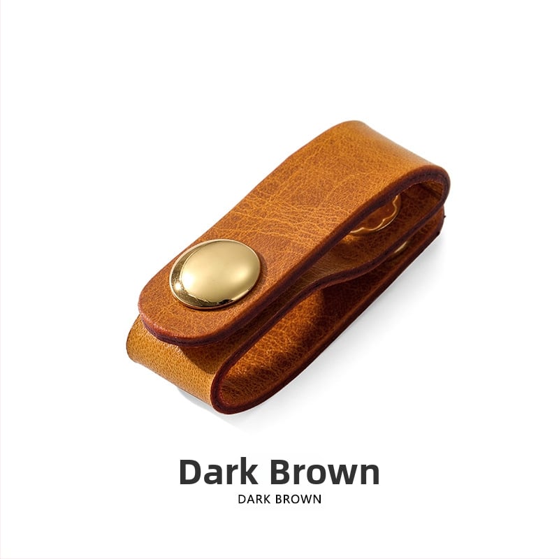 MHS-D-12 Δερμάτινος οργανωτής ζωνών αποσκευών, κορυφαίο δέρμα, ανθεκτικό στη φθορά, στυλ χαλαρού ταξιδιού