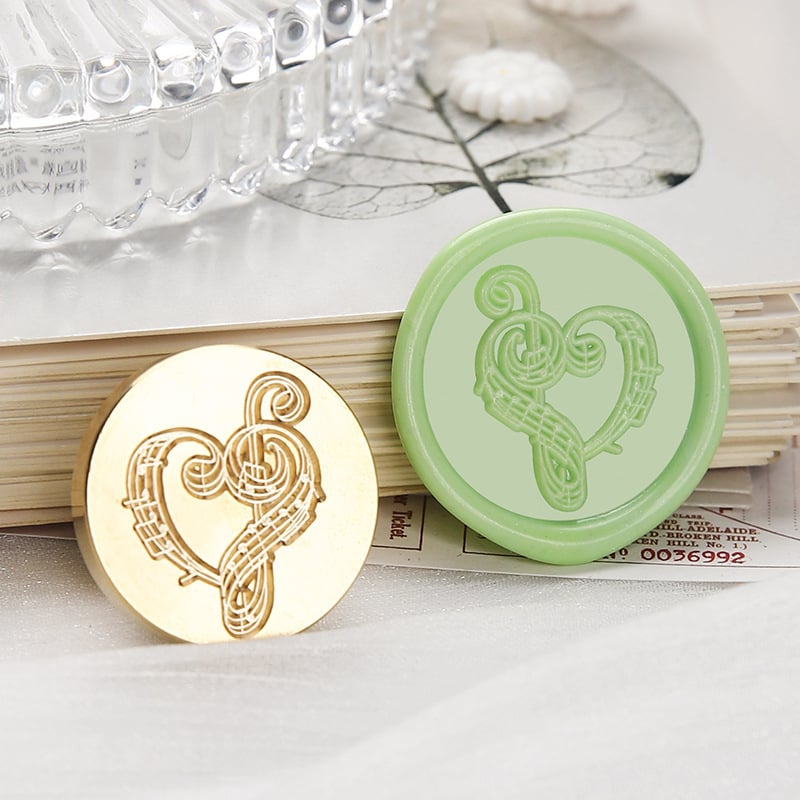 Vaska zīmogs ar vara galvu, mūzikas nots motīvs, vokālā sērija