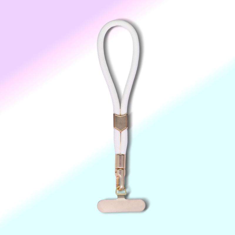 Lanyard pentru telefon – lungime reglabilă; poliester; cataramă metalică; unisex; personalizare disponibilă (imprimare siglă)