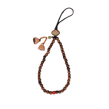 Pandantiv pentru telefon din lemn, decor cu diamante, formă geometrică, unisex, decorativ