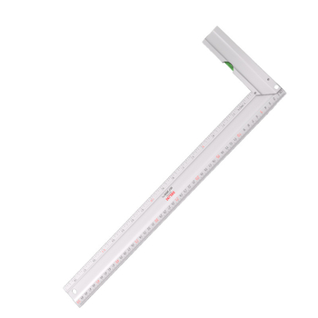 Delixi Electric Pilnībā alumīnija taisnstūra lineāls ar 90°, biezināts, daudzfunkcionāls, augsta precizitāte koka darbiem