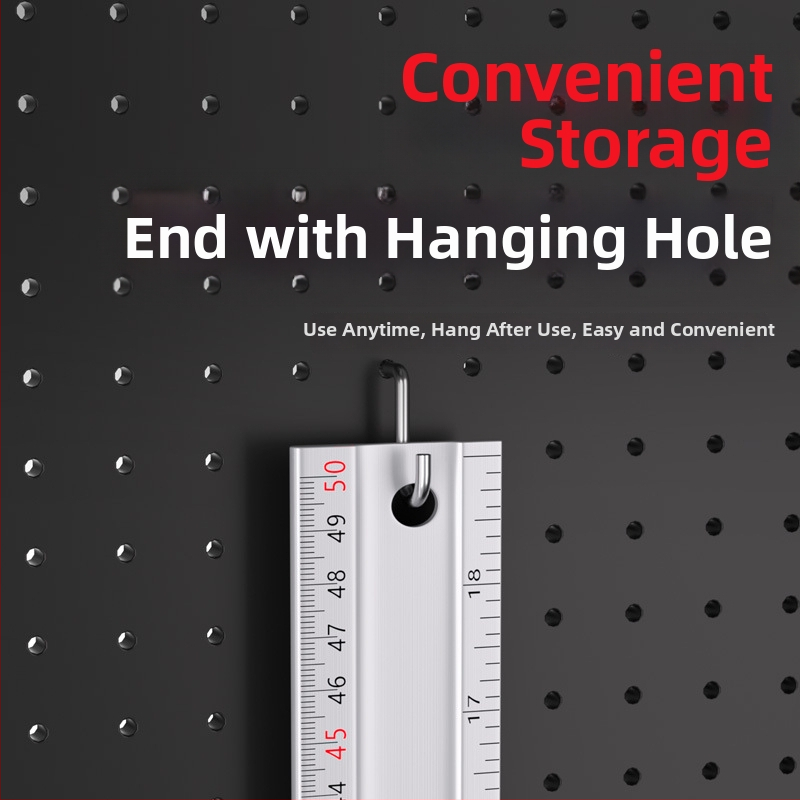 Delixi Electric Pilnībā alumīnija taisnstūra lineāls ar 90°, biezināts, daudzfunkcionāls, augsta precizitāte koka darbiem