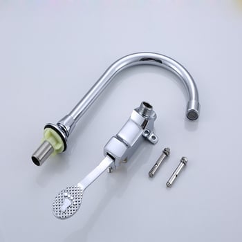 Pedalna slavina za bolničke, laboratorijske, kuhinjske i restoranske umivaonike — bakrenim jezgrom ventila, 20 mm ulaz/izlaz, 0–90 °C, 0,8–1,2 MPa