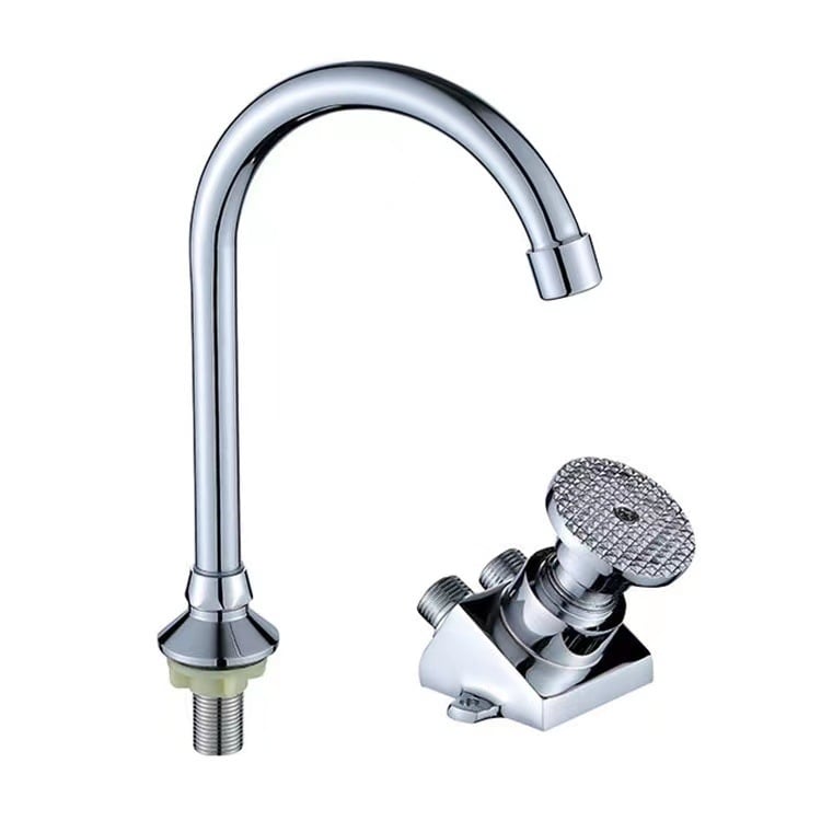 Pedalna slavina za bolničke, laboratorijske, kuhinjske i restoranske umivaonike — bakrenim jezgrom ventila, 20 mm ulaz/izlaz, 0–90 °C, 0,8–1,2 MPa