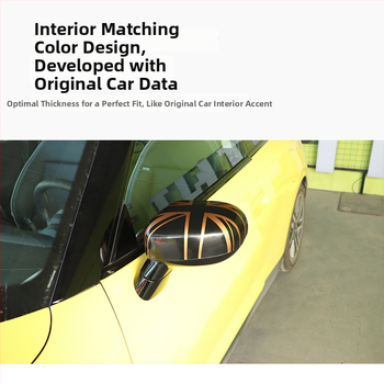 BMW Mini išorinis veidrodžio gaubtas, Union Jack lipdukas, ABS plastiko dekoratyvinis gaubtas