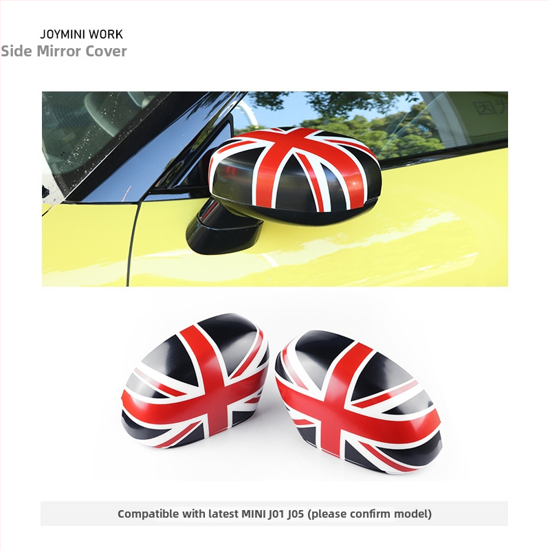 BMW Mini išorinis veidrodžio gaubtas, Union Jack lipdukas, ABS plastiko dekoratyvinis gaubtas