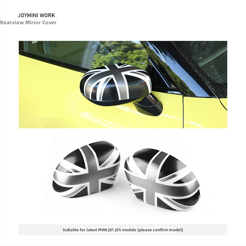 BMW Mini išorinis veidrodžio gaubtas, Union Jack lipdukas, ABS plastiko dekoratyvinis gaubtas