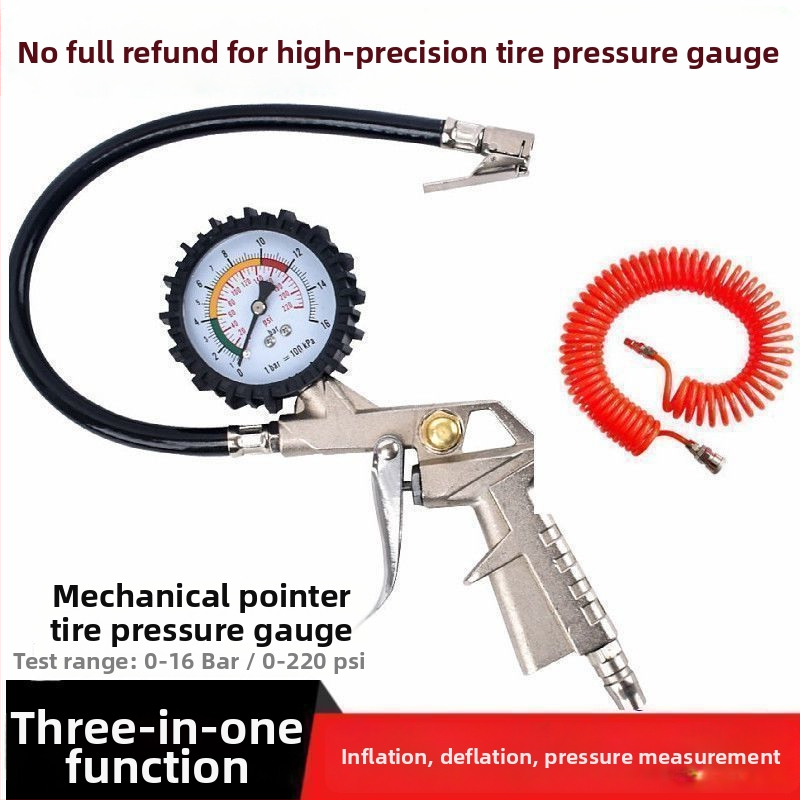 Μετρητής πίεσης ελαστικών αυτοκινήτου και πιστόλι φουσκώματος – Υψηλής ακρίβειας μέτρηση πίεσης για αυτοκίνητα και μοτοσυκλέτες