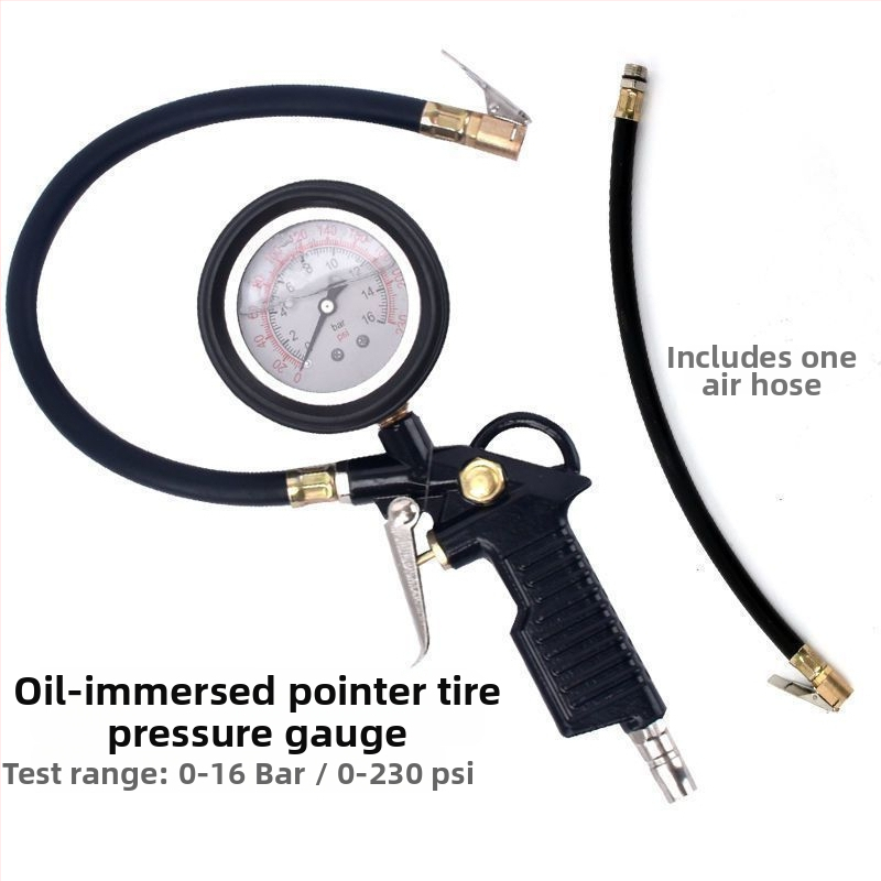 Μετρητής πίεσης ελαστικών αυτοκινήτου και πιστόλι φουσκώματος – Υψηλής ακρίβειας μέτρηση πίεσης για αυτοκίνητα και μοτοσυκλέτες