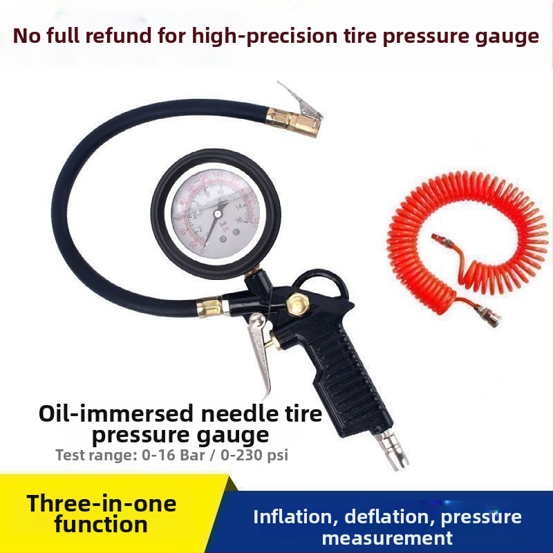 Μετρητής πίεσης ελαστικών αυτοκινήτου και πιστόλι φουσκώματος – Υψηλής ακρίβειας μέτρηση πίεσης για αυτοκίνητα και μοτοσυκλέτες