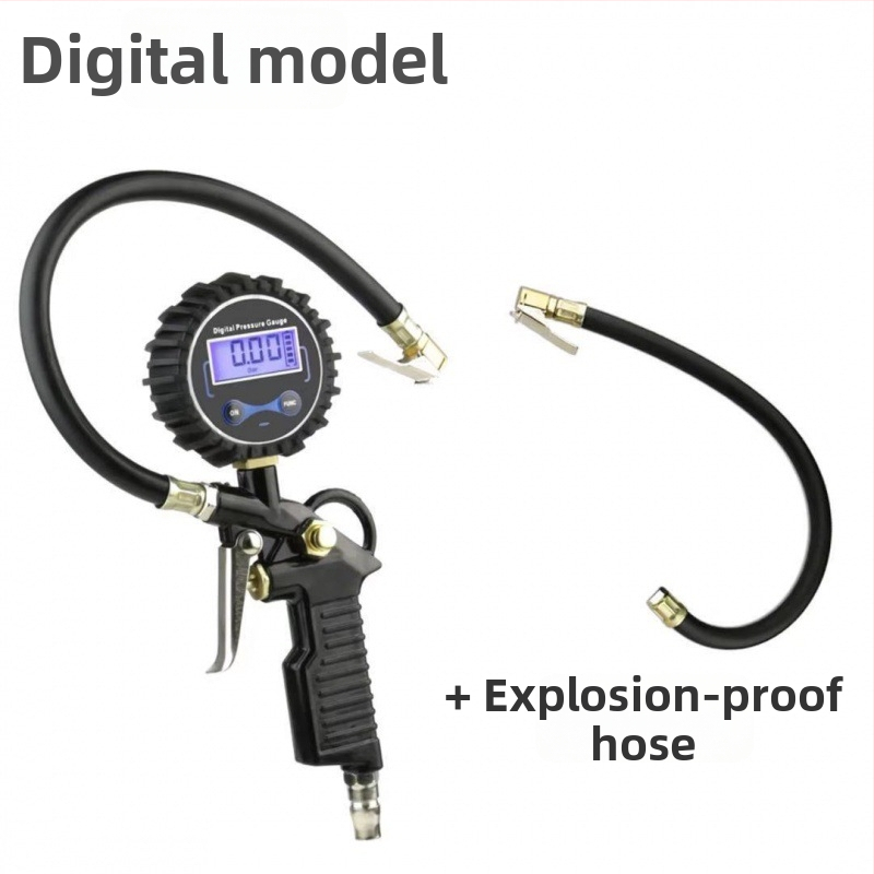 Μετρητής πίεσης ελαστικών αυτοκινήτου και πιστόλι φουσκώματος – Υψηλής ακρίβειας μέτρηση πίεσης για αυτοκίνητα και μοτοσυκλέτες