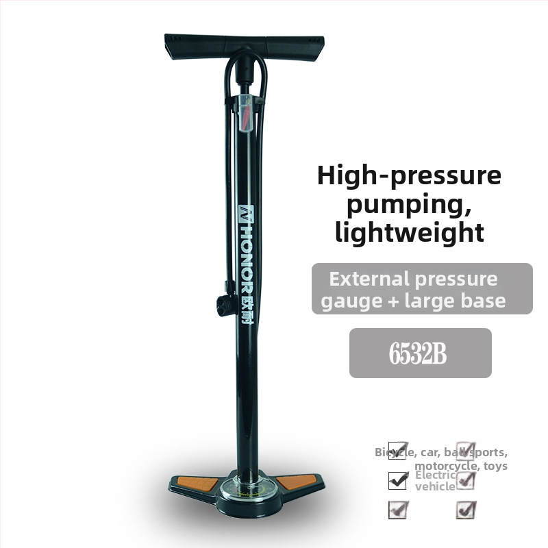 Onai augstas spiediena velosipēdu sūknis ar manometru, dzelzs pneimatiskais cilindrs, pielāgota apstrāde, licencēta privātā zīmola