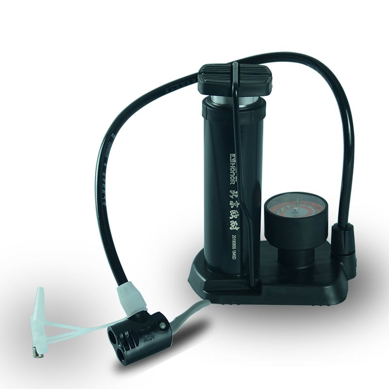 Onai augstas spiediena velosipēdu sūknis ar manometru, dzelzs pneimatiskais cilindrs, pielāgota apstrāde, licencēta privātā zīmola