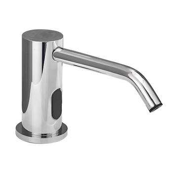 Indukciós szappanadagoló mosogatóhoz | rozsdamentes acél, krómozott felület, modern minimalista stílus (Anyag: rozsdamentes acél; Felület: krómozott; Funkció: indukció; Tömeg: 1000 g)