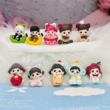 Resiinist DIY võtmehoidja figuur – puuviljade teema, 14+, mitte-elektriline, puurimiseks valmis