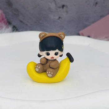 Resiinist DIY võtmehoidja figuur – puuviljade teema, 14+, mitte-elektriline, puurimiseks valmis