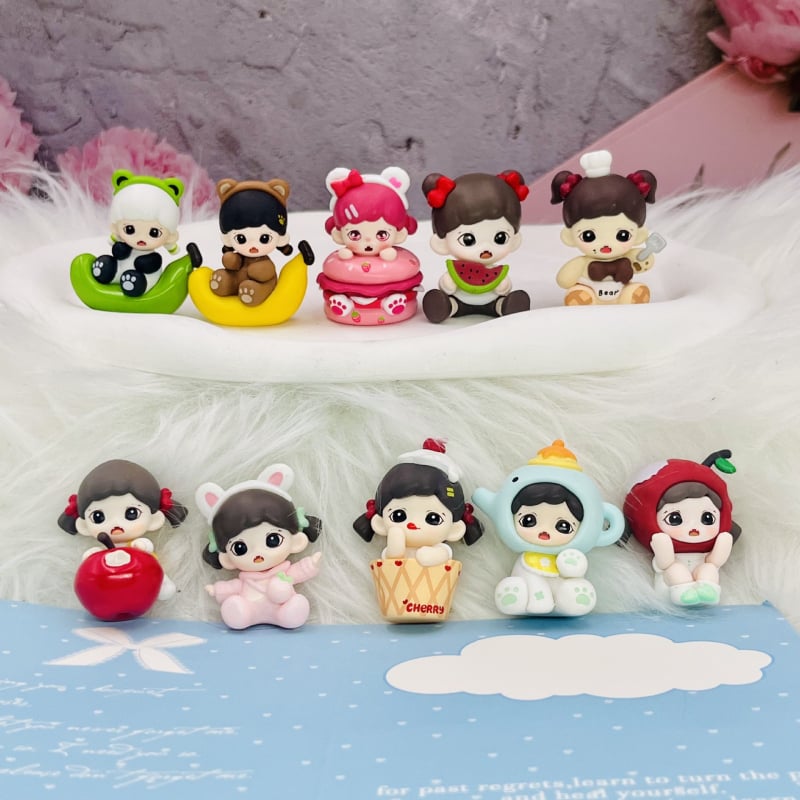 Resiinist DIY võtmehoidja figuur – puuviljade teema, 14+, mitte-elektriline, puurimiseks valmis