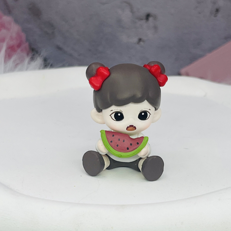 Resiinist DIY võtmehoidja figuur – puuviljade teema, 14+, mitte-elektriline, puurimiseks valmis