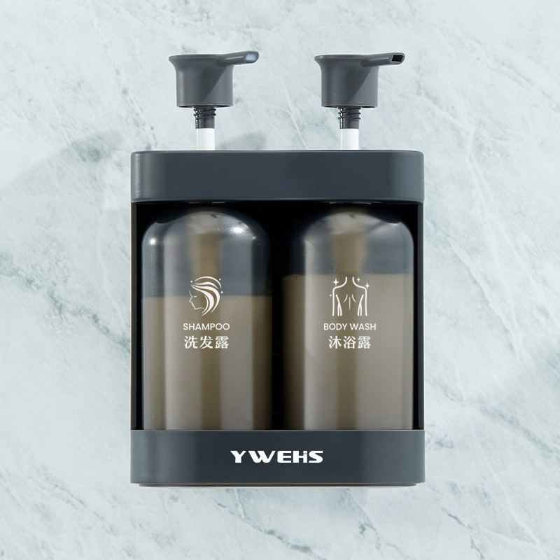 Дозатор за сапун, ABS, стенен монтаж, ръчно натискане, светъл луксозен стил, EU CE сертифициран