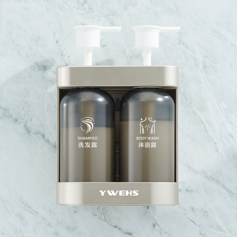 Дозатор за сапун, ABS, стенен монтаж, ръчно натискане, светъл луксозен стил, EU CE сертифициран