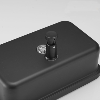 Диспенсър за сапун и шампоан, стенен, ръчно натискан, 304 неръждаема стомана, фино покритие с електроплакиране, стил лек лукс