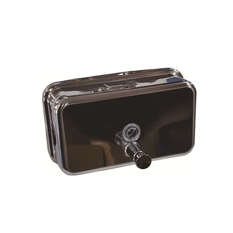 Диспенсър за сапун и шампоан, стенен, ръчно натискан, 304 неръждаема стомана, фино покритие с електроплакиране, стил лек лукс