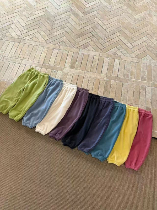 Colanți unisex pentru copii, Oli Velvet, iarnă 2025, talie medie, stil leisure